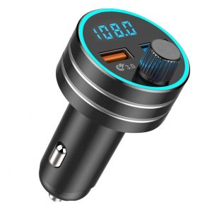 Bluetooth FM Transmitter 5.0, MP3-Player Radio Adapter Car Kit